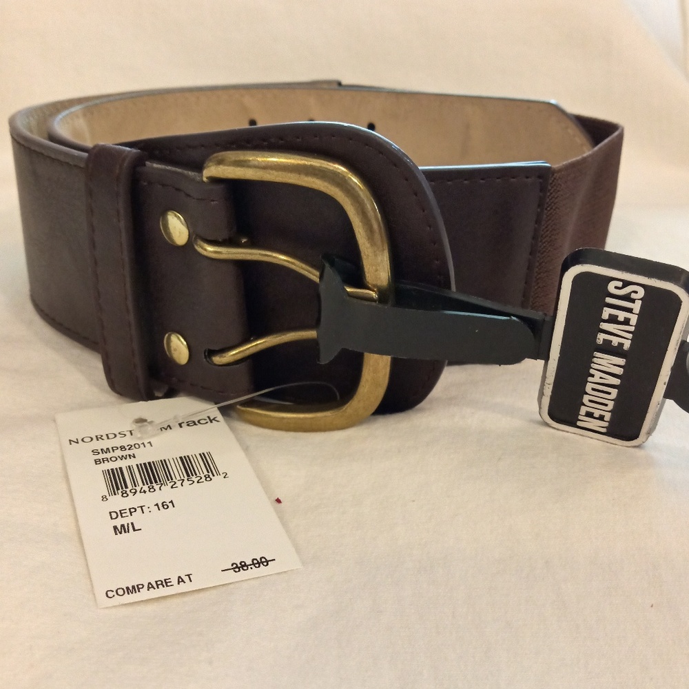 🌵NWT STEVE MADEN Brown Belt Sz M/L